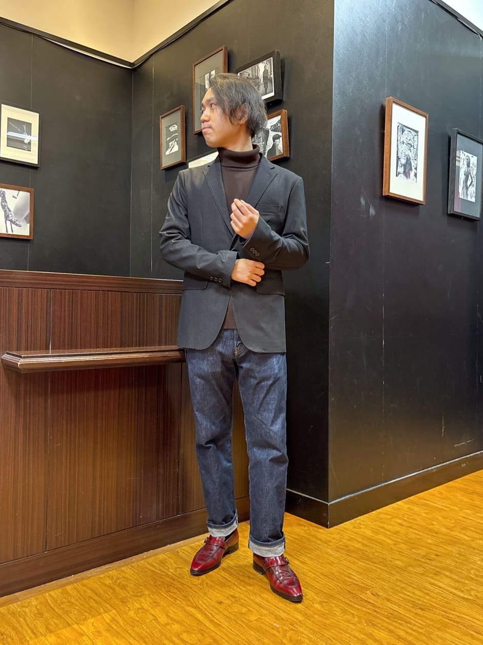 KEIさんの「TAKEO KIKUCHI｜【ウールカシミヤブレンド】ビーバー調 スタンドカラー コート」を使ったコーディネート