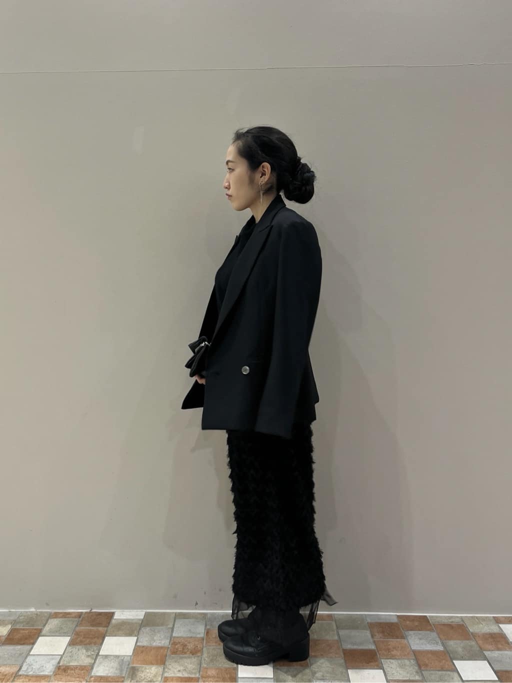 Uminoさんの「INDIVI｜【洗える】ヘアリーフォルムニット」を使ったコーディネート