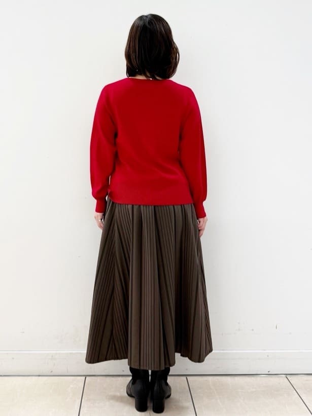KIKIさんの「Reflect｜【選べる6色／長く着られる◎】ボートネックニット」を使ったコーディネート
