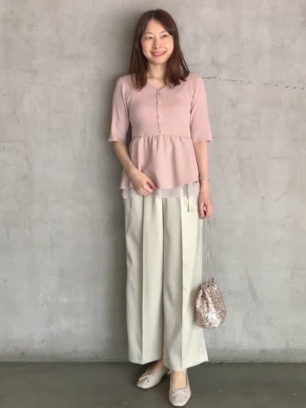 まふさんの「OPAQUE.CLIP｜【定番/6color】名品フラットバレエシューズ」を使ったコーディネート