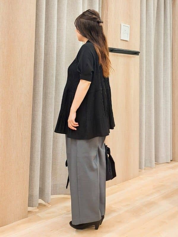 ふるさんの「grove｜【体型カバー】ラフに着たい　ティアードプリーツブラウス」を使ったコーディネート