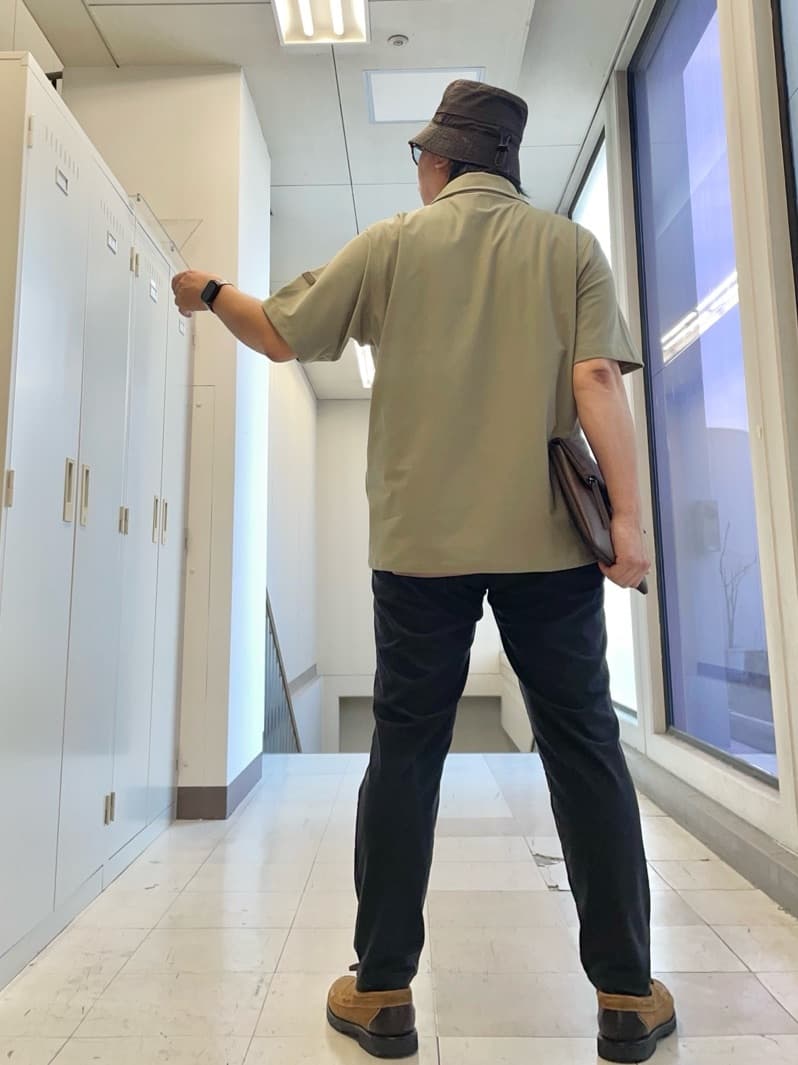 MAKOTO AIさんの「TAKEO KIKUCHI｜【COOL CITY WEAR】エアートール オープンカラーシャツ /接触冷感・通気性」を使ったコーディネート