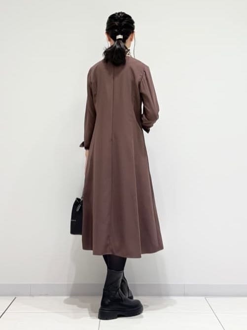 kayoさんの「INDIVI｜【洗える／UVケア】ジョーゼットフレアワンピース」を使ったコーディネート