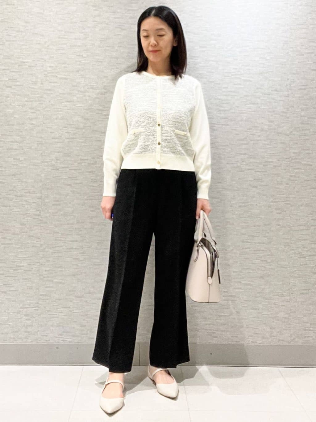 marikoさんの「Reflect｜【SS-4Lサイズ／通勤／セットアップ可】ノーカラージャケット」を使ったコーディネート