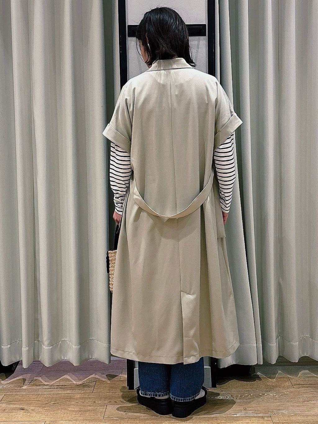 amamaさんの「grove｜【Lee&times;grove別注】STRAIGHT DENIM PANTS」を使ったコーディネート