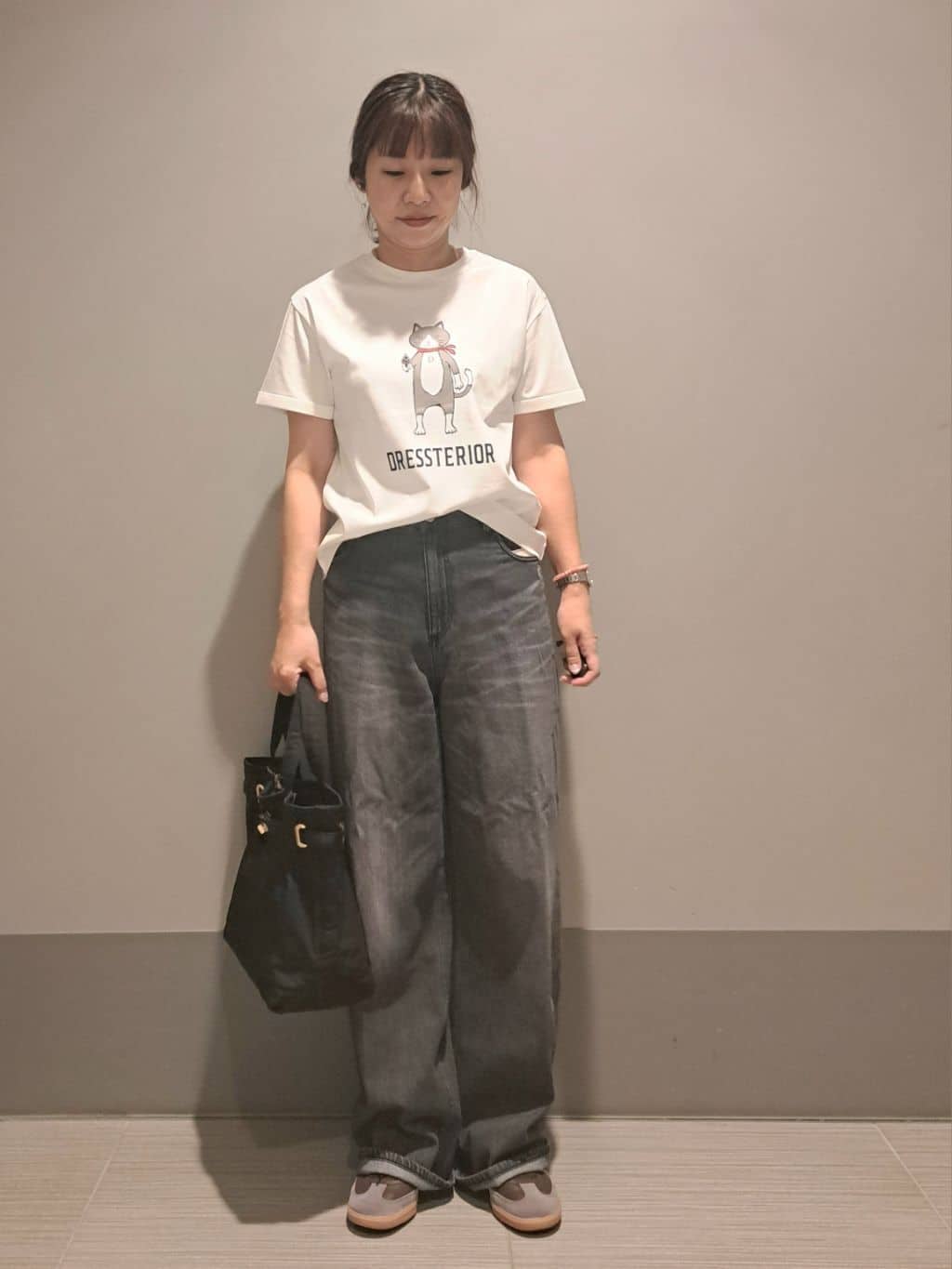 Takahashiさんの「DRESSTERIOR｜ヴィンテージ加工ワイドデニムパンツ」を使ったコーディネート
