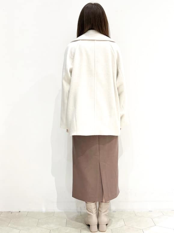 yukariさんの「OPAQUE.CLIP｜カシミヤブレンドウールミドルピーコート」を使ったコーディネート