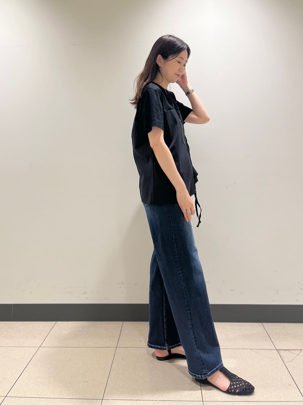 shokoさんの「INDIVI｜【洗える】ビスチェレイヤード風トップス」を使ったコーディネート