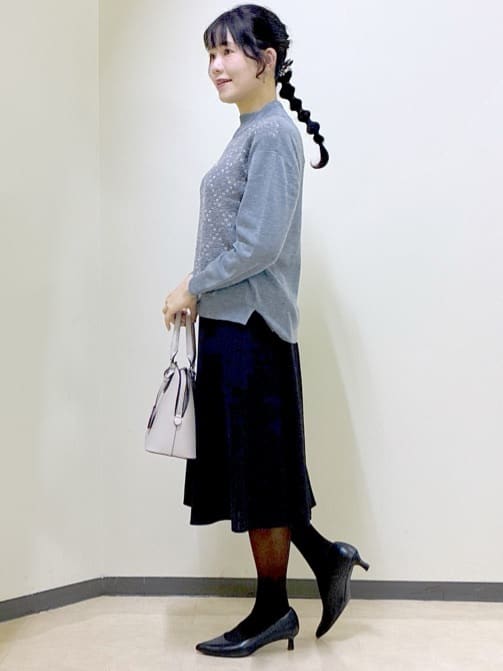 beni_gingerさんの「Reflect｜アーガイル柄ハイネックニット」を使ったコーディネート