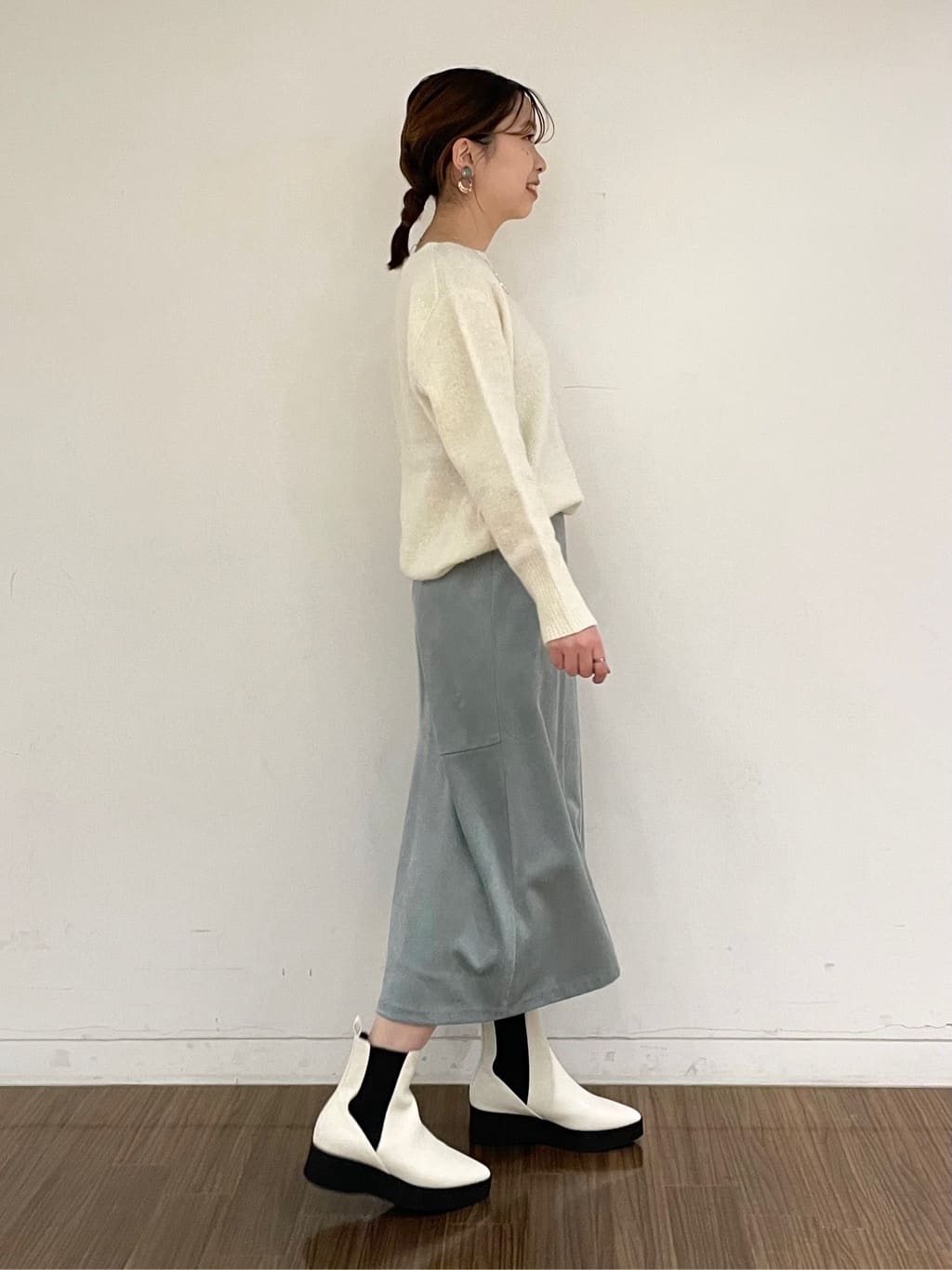 ねねさんの「INDIVI｜◆ランダム淡水パール2連ネックレス」を使ったコーディネート