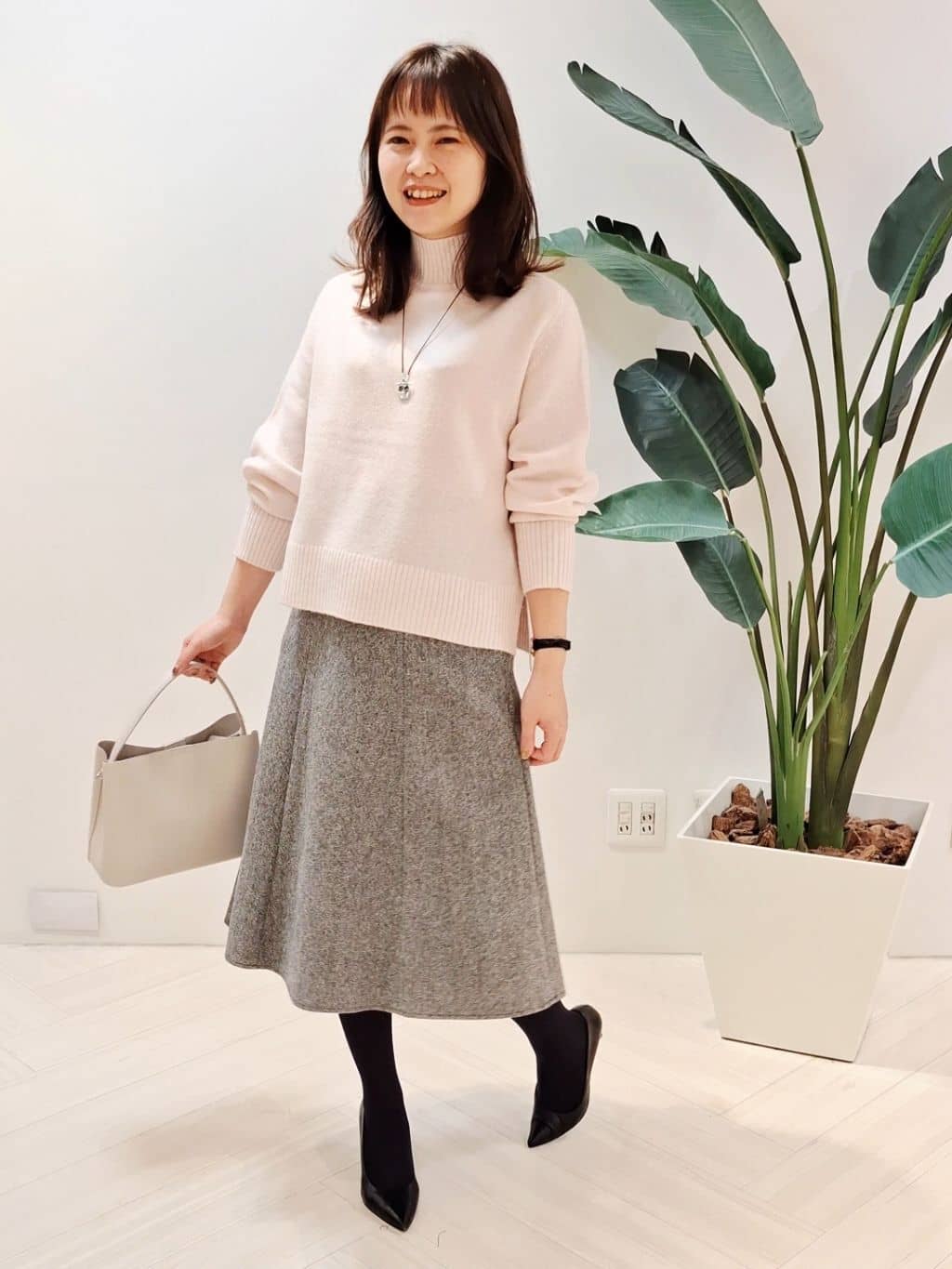 YuKaRiさんの「UNTITLED｜【8色展開/洗える】ウールカシミヤ ハイネックニット」を使ったコーディネート