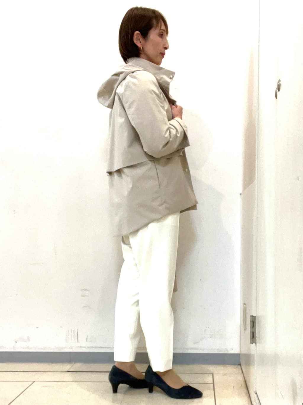 TOMOMIさんの「Reflect｜【すっきり見え／フード取り外し可／通勤におすすめ◎】ライティアウター」を使ったコーディネート