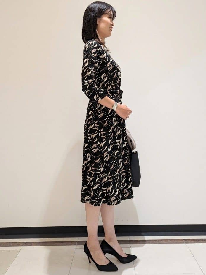 mikiさんの「COUP DE CHANCE｜【日本製】ロングフェイクパールネックレス3」を使ったコーディネート