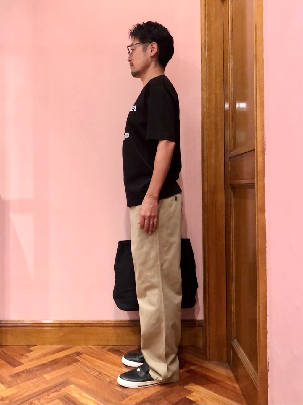 OKJさんの「DRESSTERIOR｜【接触冷感/抗菌防臭/消臭】ICE CLEAR COTTON ロゴT」を使ったコーディネート