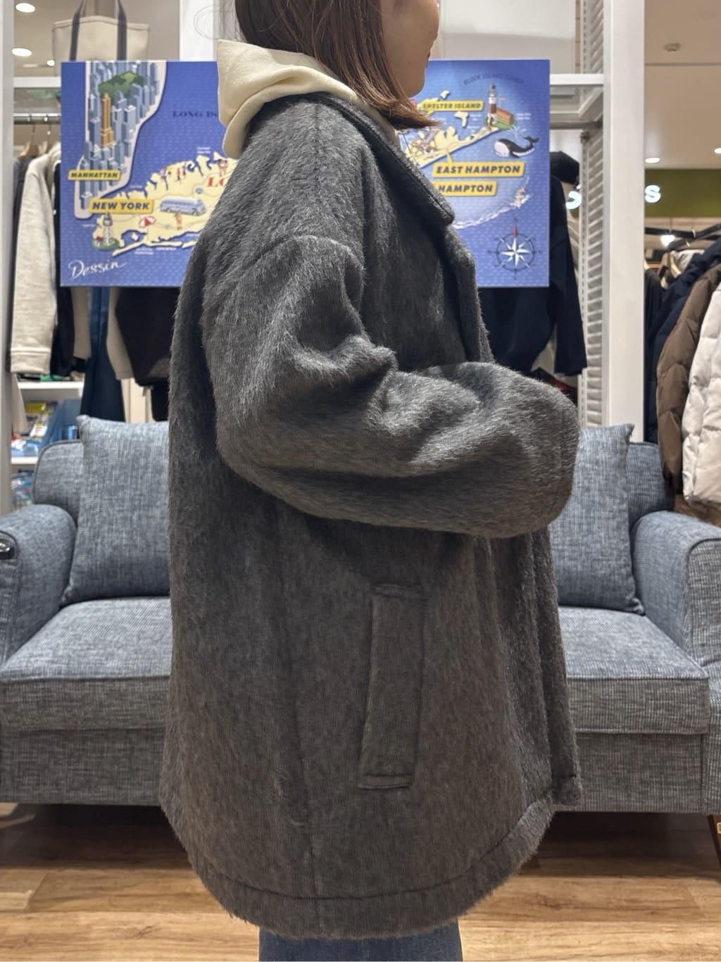 risaさんの「Dessin｜シャギーコート」を使ったコーディネート