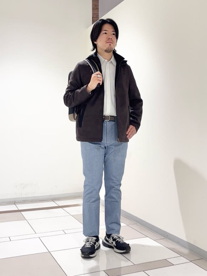 及川さんの「TAKEO KIKUCHI｜【JUST ONE LAYER】ダウンファブリック ジップアップ フード ブルゾン」を使ったコーディネート