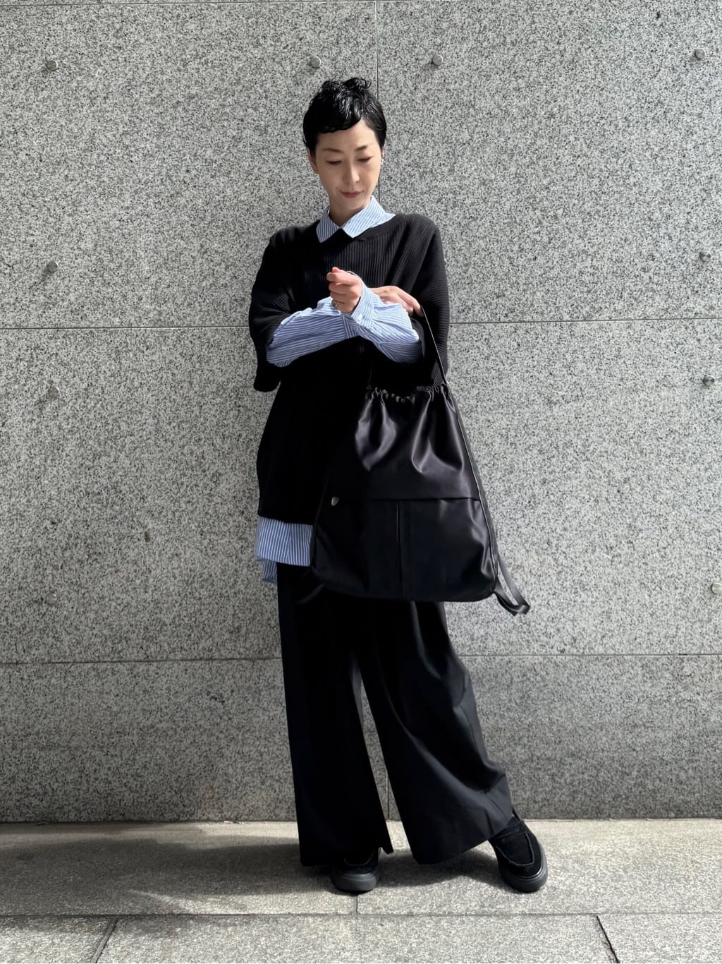 Kさんの「HIROKO HAYASHI｜LUINI SATINE（ルイーニ サティーネ）2wayナップサック」を使ったコーディネート