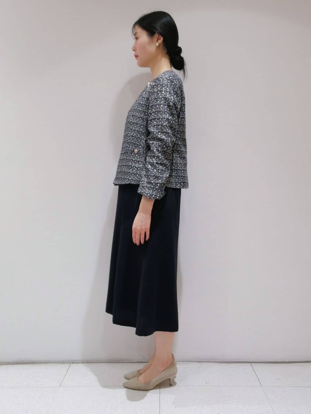 ayanoさんの「INDIVI｜◆【着る日傘/遮熱/UVケア】フィット＆フレアワンピース」を使ったコーディネート
