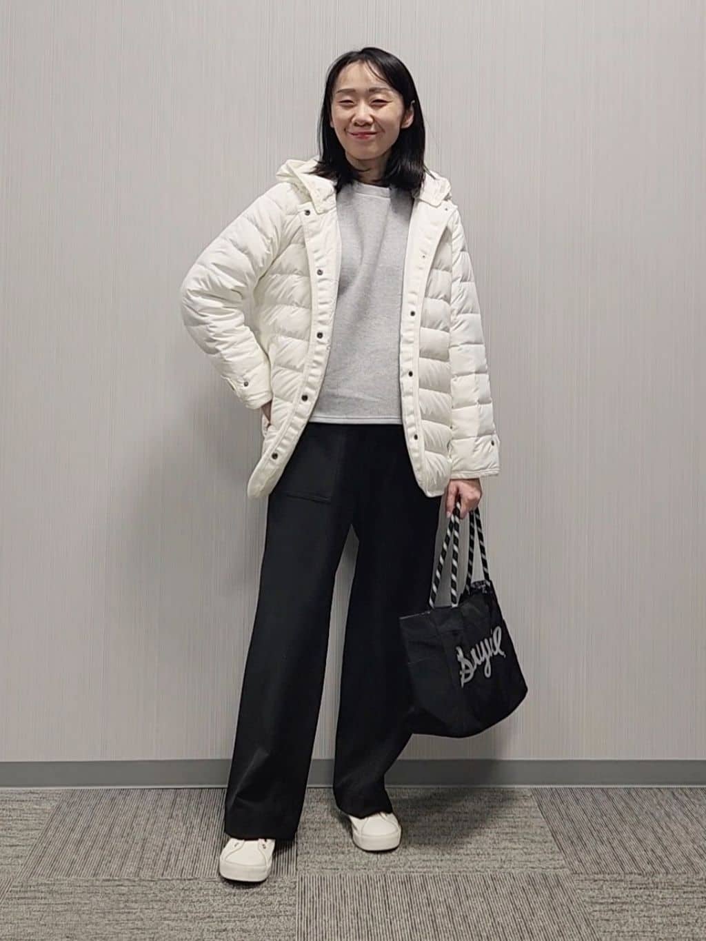 naraさんの「Dessin｜【撥水・2WAY】ミュラーダウンコートミドル丈」を使ったコーディネート