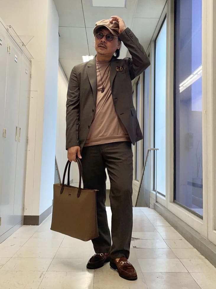 MAKOTO AIさんの「TAKEO KIKUCHI｜【COOL CITY WEAR】アーバンクール ジャケット /接触冷感・吸水速乾」を使ったコーディネート