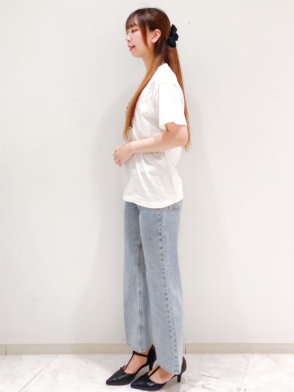 yurinaさんの「index｜麻調シアーダブルブレストテーラードジャケット【洗濯機洗い可】」を使ったコーディネート