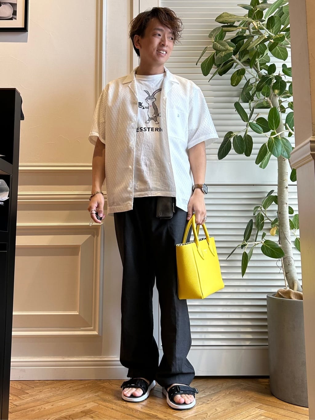 須田　慎二郎さんの「DRESSTERIOR｜◆プエルトリコシャツ」を使ったコーディネート