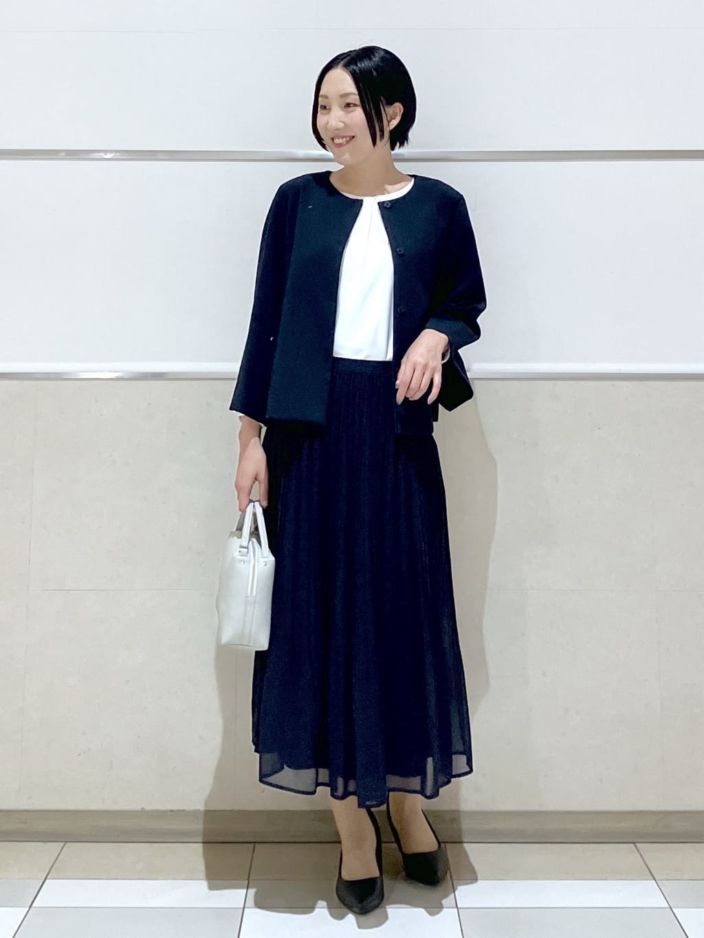 eriko さんの「Dessin｜【洗える】ジョーゼットブラウス」を使ったコーディネート