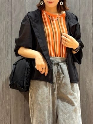 meiさんの「SHOO･LA･RUE｜【S-LL】大人の抜け感 シアーボイルフーディパーカ」を使ったコーディネート