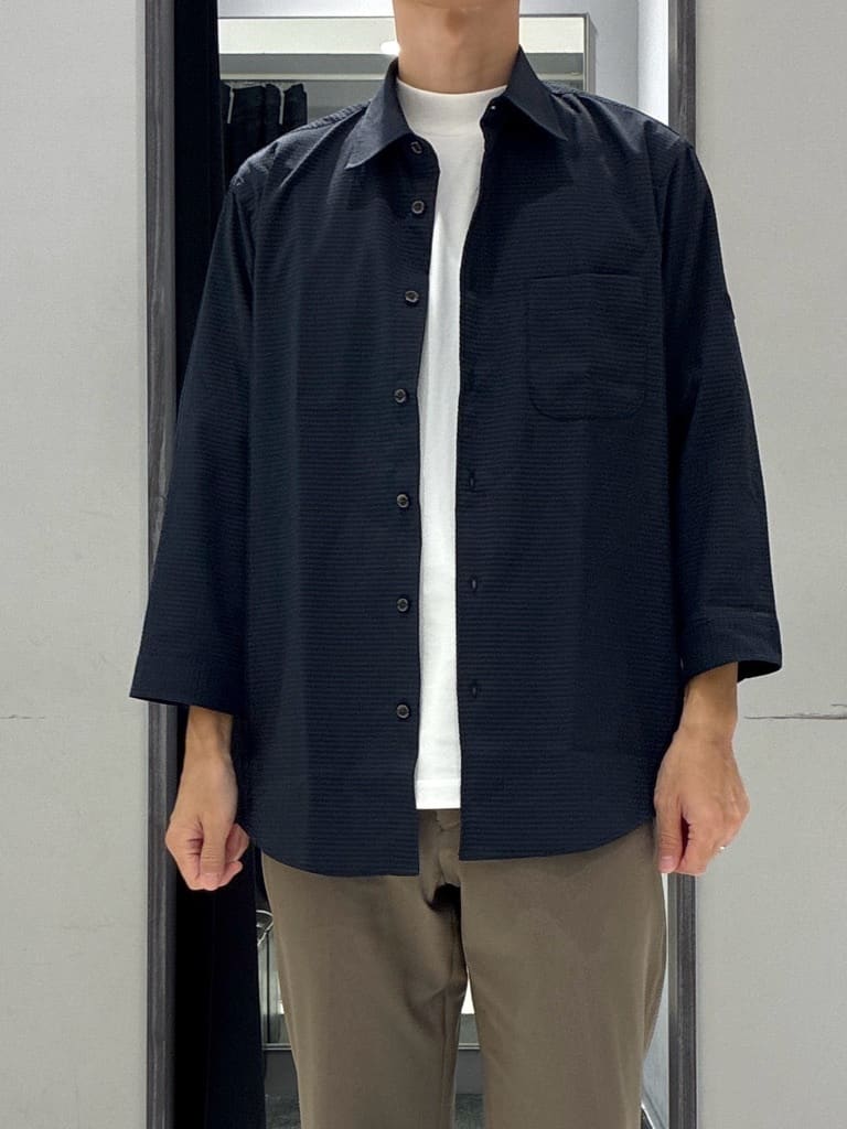 わいずみさんの「TAKEO KIKUCHI｜【COOL CITY WEAR】インドライ天竺モックネック プルオーバー /吸汗速乾」を使ったコーディネート