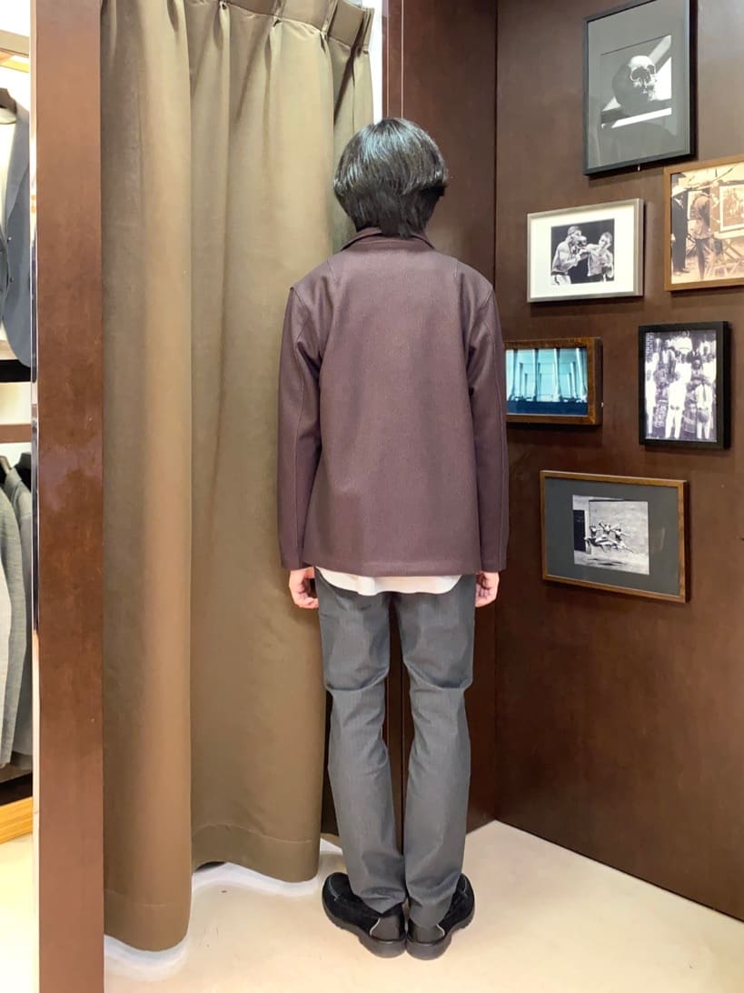コバヤシさんの「TAKEO KIKUCHI｜【Made in JAPAN】播州織 ヘリンボン ストレート パンツ」を使ったコーディネート
