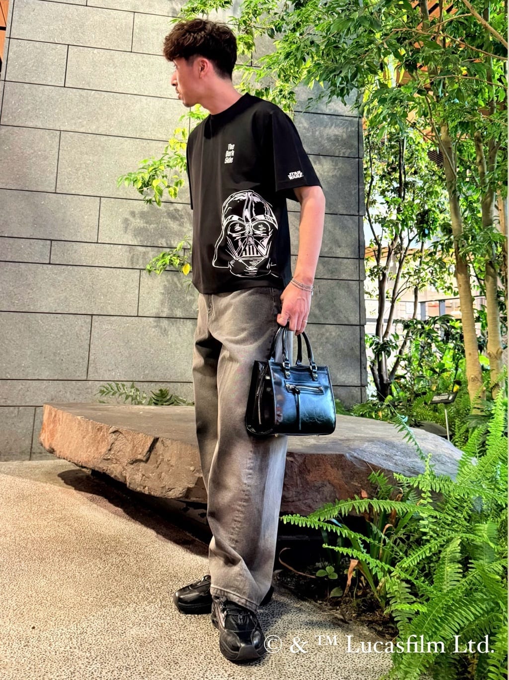 HARUさんの「tk.TAKEO KIKUCHI｜【STAR WARS】Capsule Collection ポンチTシャツ」を使ったコーディネート