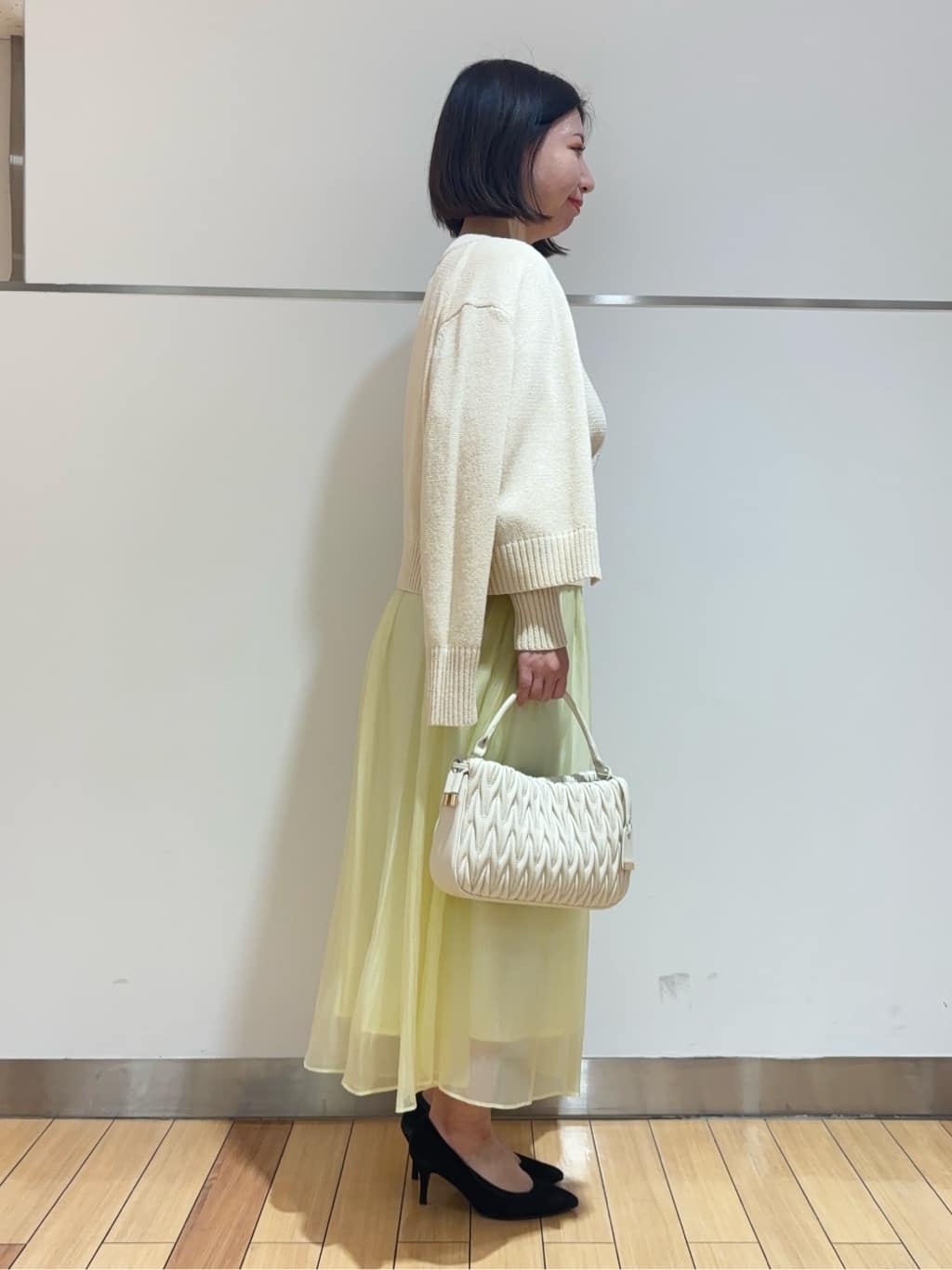 MIKIKOさんの「UNTITLED｜◆【後ろウエストゴム/洗える】シアーローンロングスカート」を使ったコーディネート