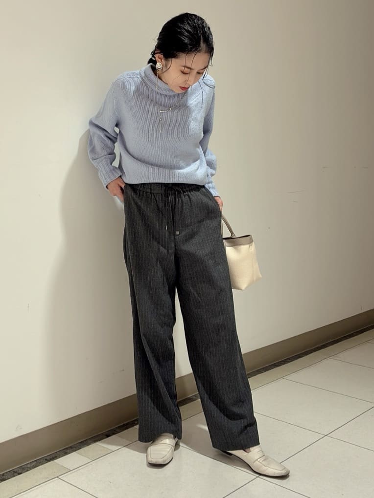 環さんの「UNTITLED｜【洗える】スポンディッシュ ボトルネックニット」を使ったコーディネート