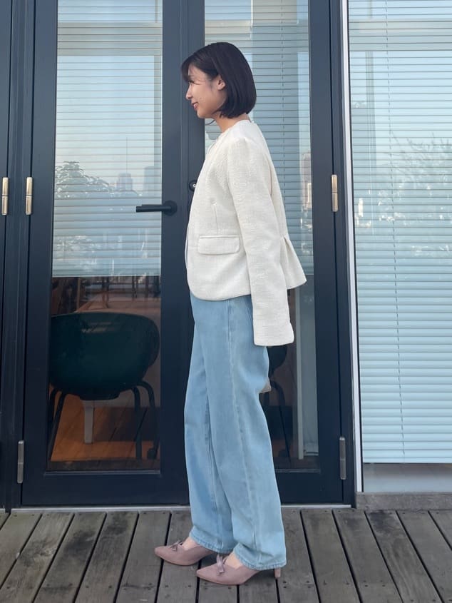 abeさんの「Couture brooch｜【ハレの日・通勤】レースドッキング ブラウス」を使ったコーディネート
