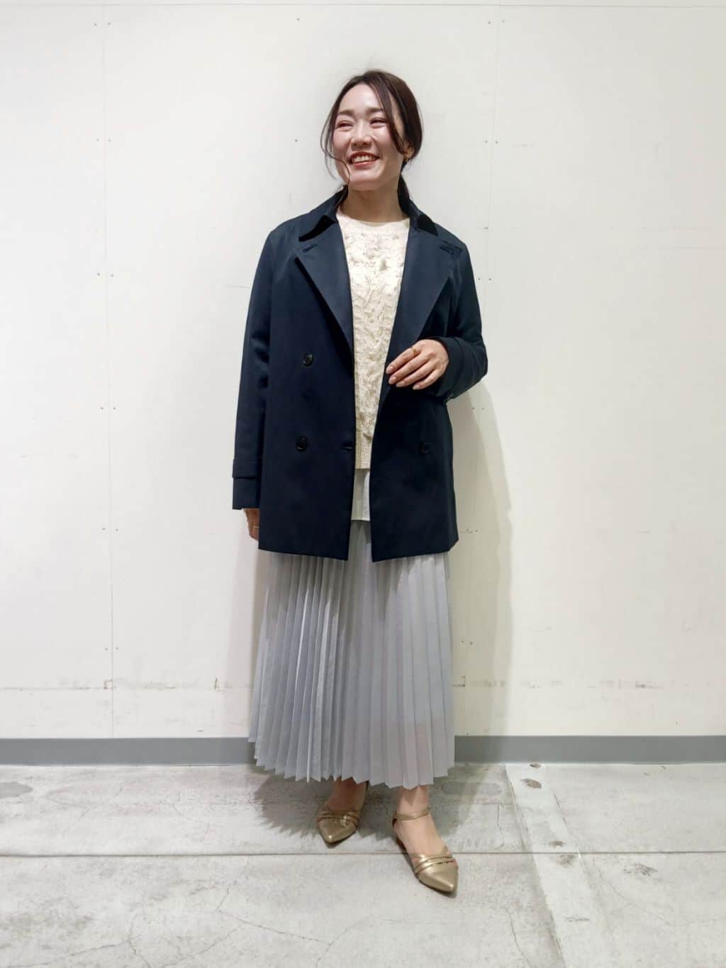 kaoさんの「INDIVI｜【撥水／UVケア】ミドル丈トレンチコート」を使ったコーディネート