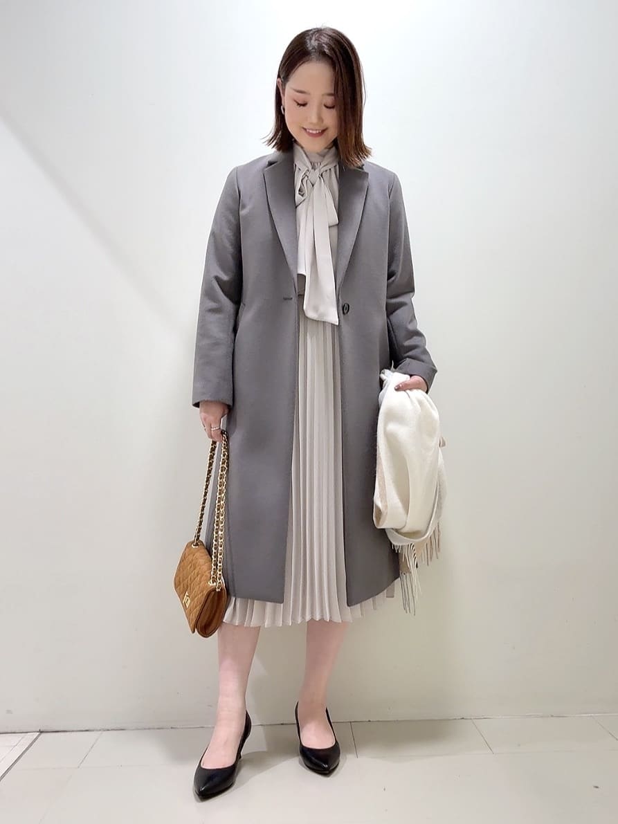 YUIさんの「UNTITLED｜【スタイリッシュ／オンオフ兼用】ウールチェスターコート」を使ったコーディネート