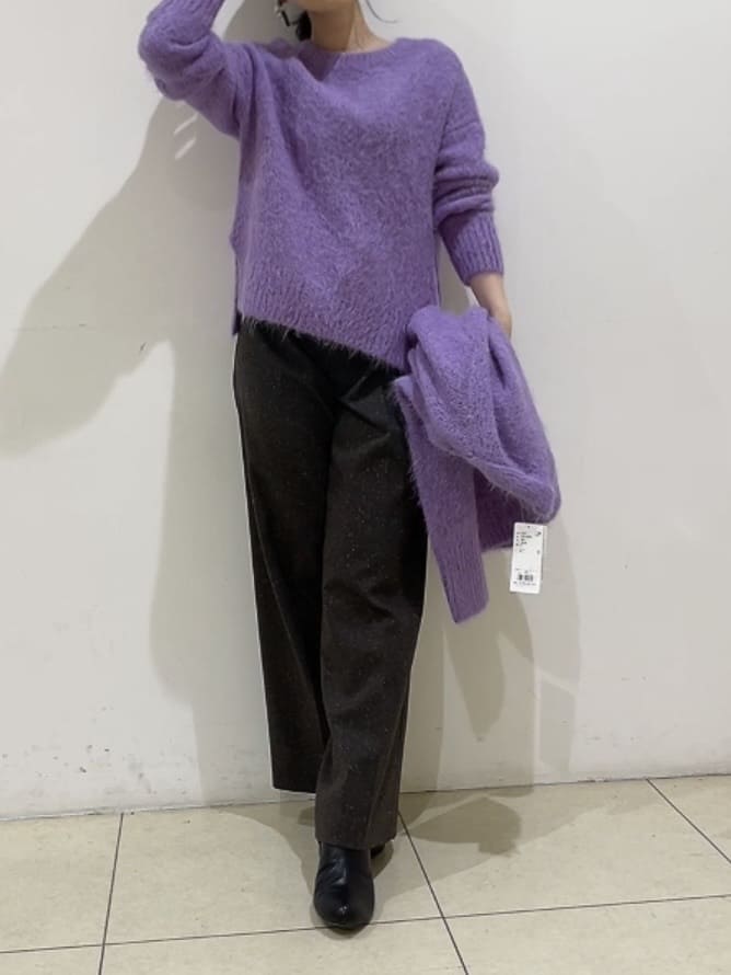 watanabeさんの「UNTITLED｜【ゆったり】アルパカ混シャギー カーディガン」を使ったコーディネート