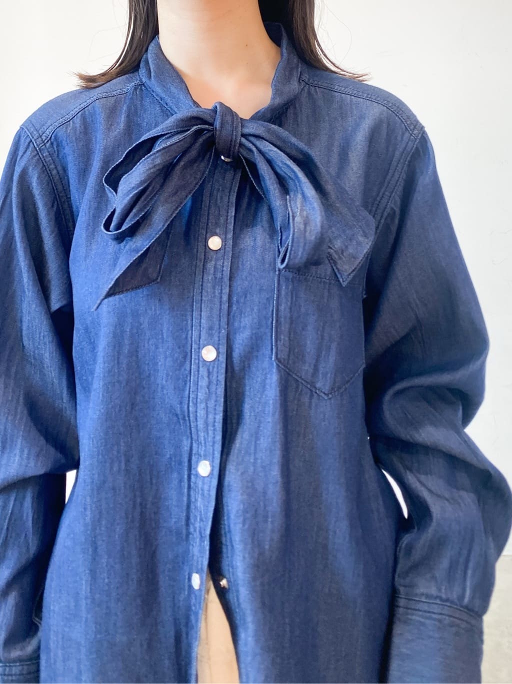 haruさんの「OPAQUE.CLIP｜フリンジボーダージャカードワイドパンツ【洗濯機洗い可】」を使ったコーディネート