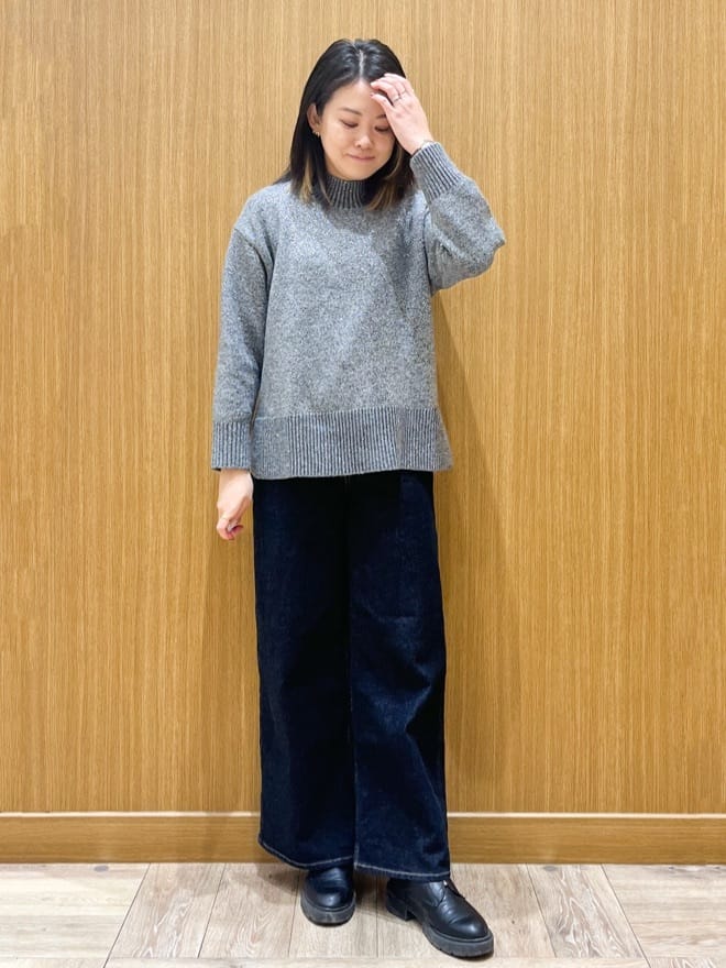 aさんの「OPAQUE.CLIP｜カシミヤブレンドウールミドルピーコート」を使ったコーディネート