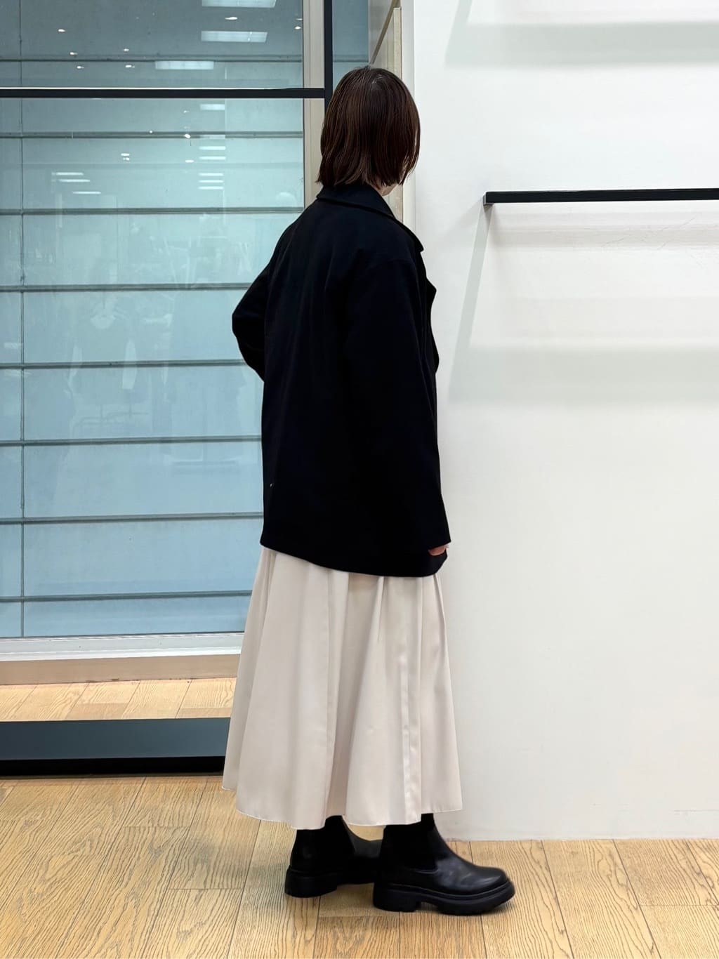 asamiさんの「INDIVI｜【洗える】ケーブルデザイン ラウンドヘムニット」を使ったコーディネート
