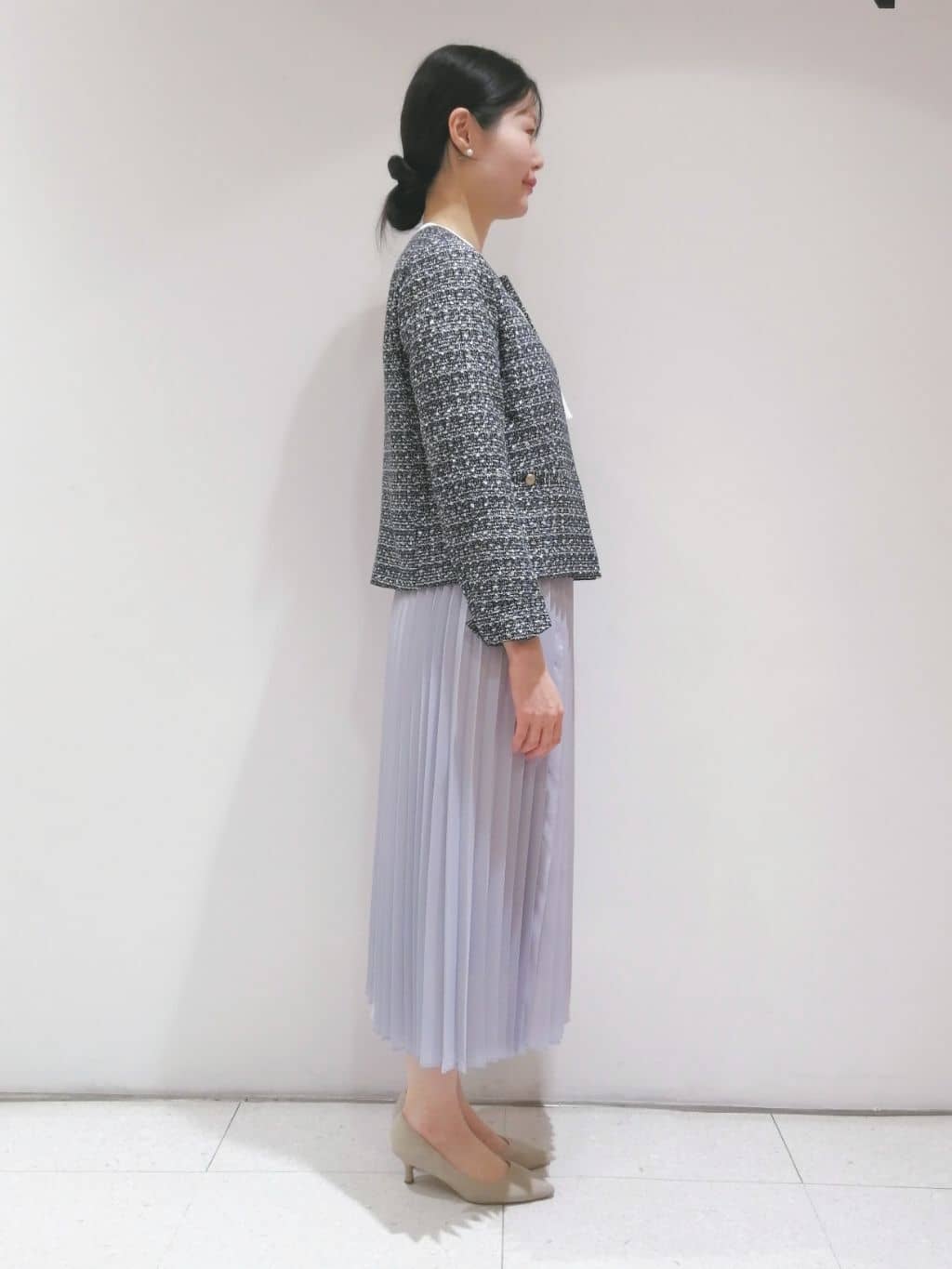 ayanoさんの「INDIVI｜◆【洗える／UVケア】ヨークフリルブラウス」を使ったコーディネート