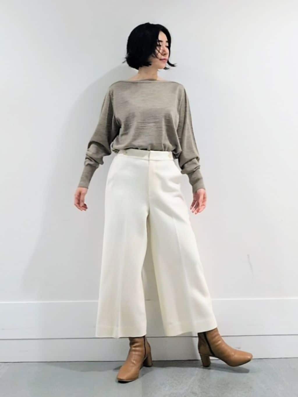 ミズタさんの「UNTITLED｜【着丈短め/柔らかな質感】ラムレザージャケット」を使ったコーディネート