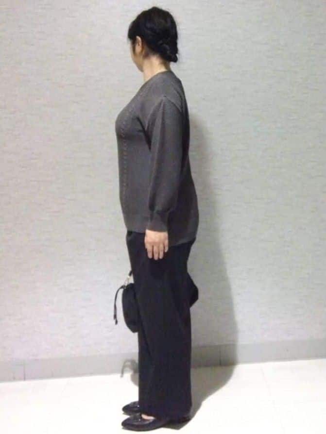 sakoさんの「Reflect｜【ライトアウター／気軽な羽織に◎】オフボディカーディガン」を使ったコーディネート