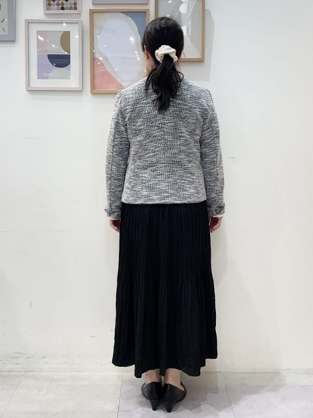 vanseさんの「SHOO･LA･RUE｜◆【S-3L】セレモニーからデイリーにも 軽くて柔らかくて着心地の良い カットツイードジャケット」を使ったコーディネート