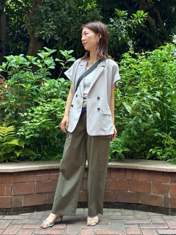 Rinさんの「UNTITLED｜コットンテレコタンクトップ」を使ったコーディネート