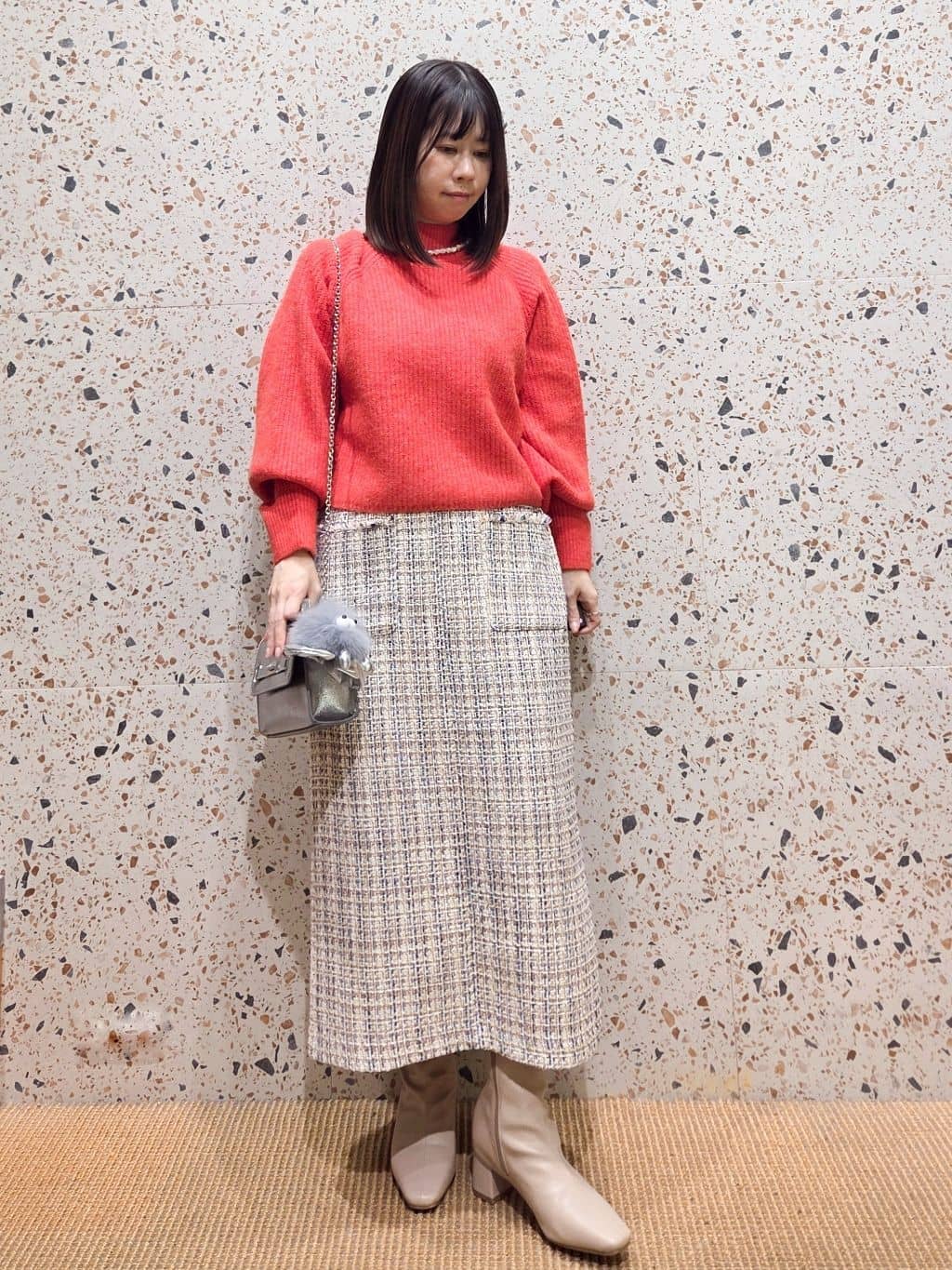 なつみさんの「OPAQUE.CLIP｜カシミヤブレンドウールチェスターコート」を使ったコーディネート