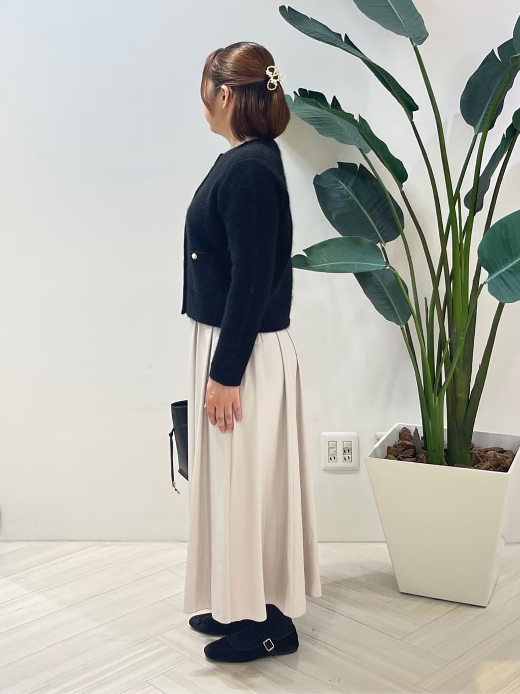 Tomoさんの「UNTITLED｜レザー調ギャザースカート」を使ったコーディネート