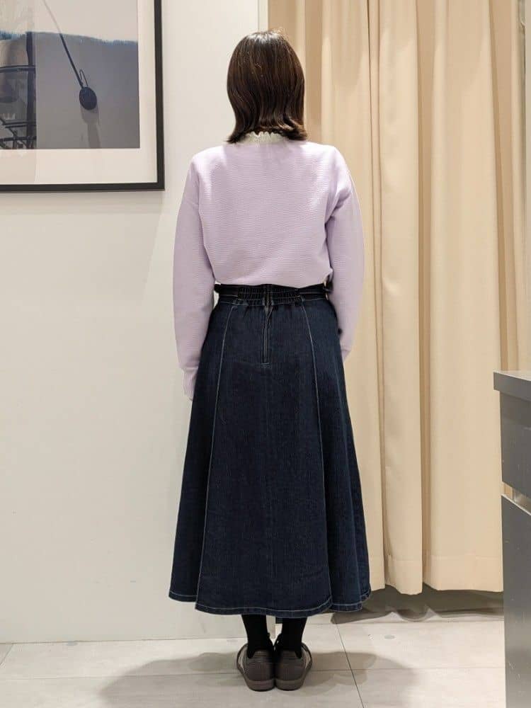 なめさんの「THE SHOP TK｜【S-XLサイズ/選べる6色】どこから見ても美しい ガーターニット/洗濯機OK」を使ったコーディネート