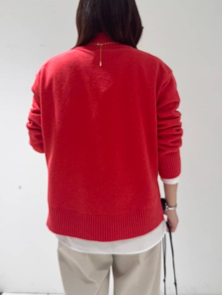 そんさんの「INDIVI｜【カシミヤ混】ミドルゲージ ハイネックニット」を使ったコーディネート
