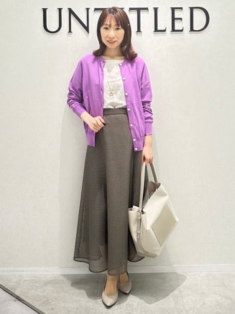 Miwaさんの「UNTITLED｜ライトダブルリングネックレス」を使ったコーディネート